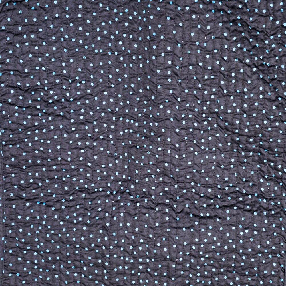 PATTY KIM Women's Jacket Blue Multi Paisley Polka Dot Reversible Sz Large Coat - Picture 10 of 12